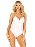 Vinyl Bodysuit - Small - White