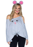 2 Pc Mouse Costume Poncho Set - One Size