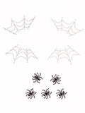 Spider Web Face Jewels Sticker