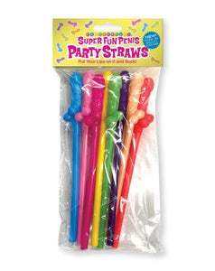 Super Fun Penis Straws - Multicolor