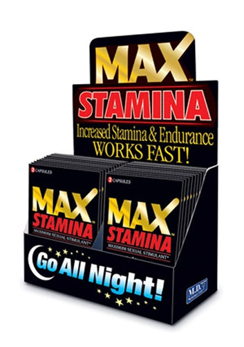 Max Stamina - 24 Count Display - 2 Count Packets