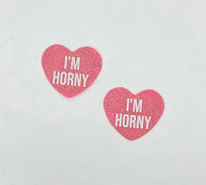 i'm Horny Berry Candy Heart Pasties