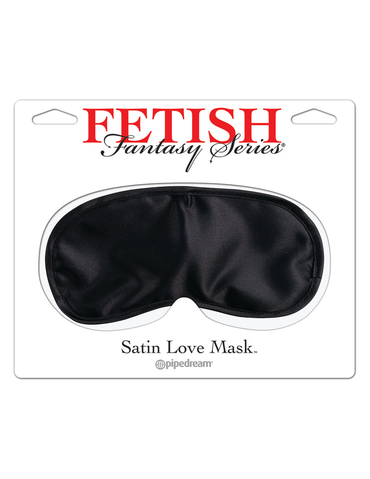 Satin Love Mask - Black