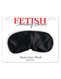 Satin Love Mask - Black