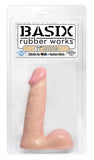Basix Rubber Works - 6 Inch Dong - Flesh