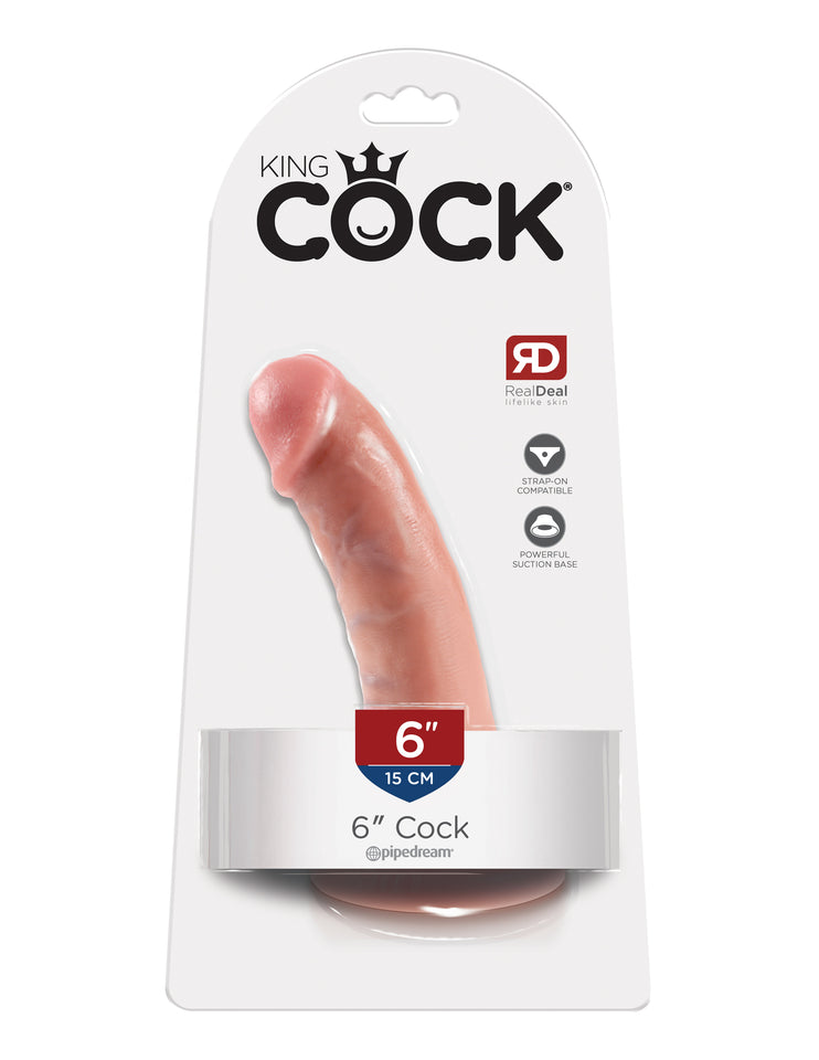 King Cock 6-Inch Cock - Flesh