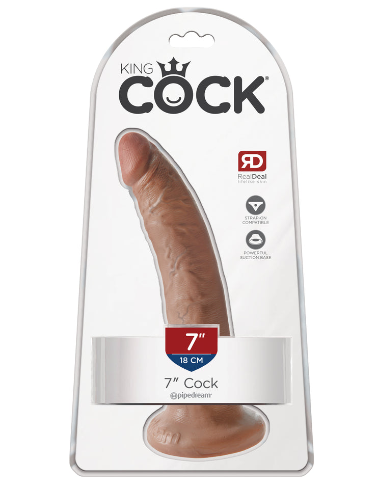 King Cock  7" Cock - Tan