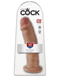 King Cock  10" Cock - Tan