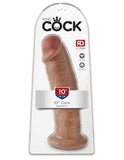 King Cock  10" Cock - Tan