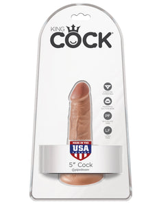 King Cock 5" Cock - Tan