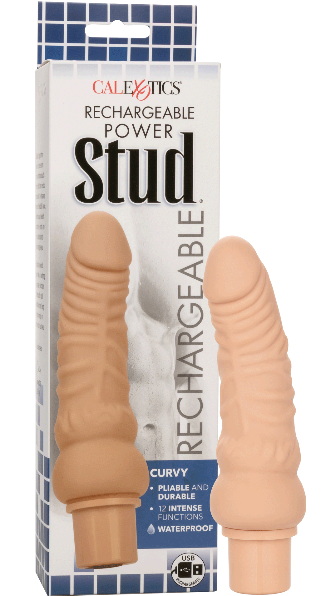 Rechargeable Power Stud Curvy - Ivory