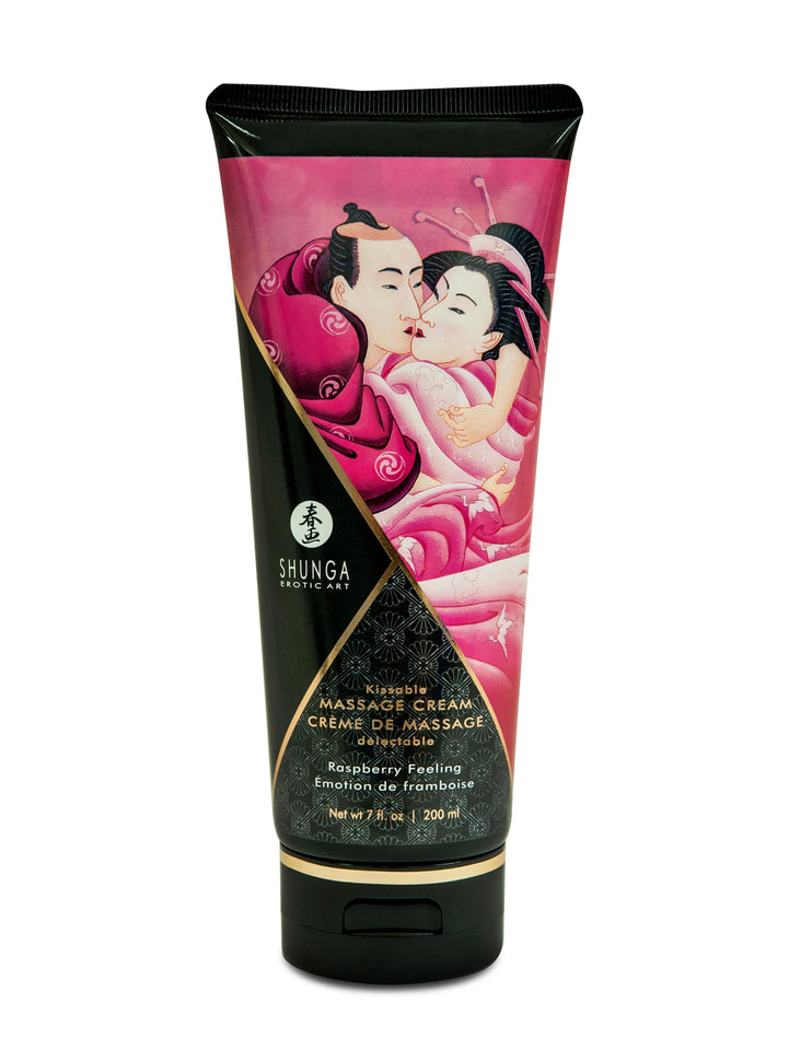 Kissable Massage Cream - Raspberry Feeling - 7  Fl. Oz. - 200 ml