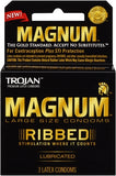 Trojan Magnum Ribbed - 3 Pack