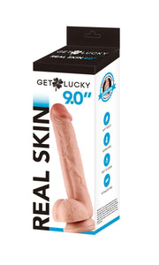Get Lucky 9 Inch Real Skin Dildo