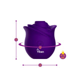 Zen Rose - Violet - Handheld Rose Clitoral and Nipple Stimulator - Presale Only