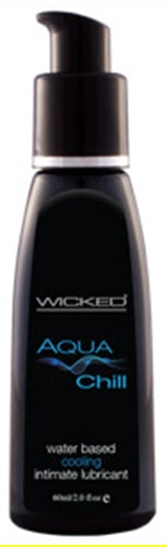 Aqua Chill Water-Based Cooling Sensation Lubricant 2 Oz.