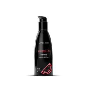Aqua Watermelon Water Flavored Water- Based Lubricant - 2  Fl Oz-60ml