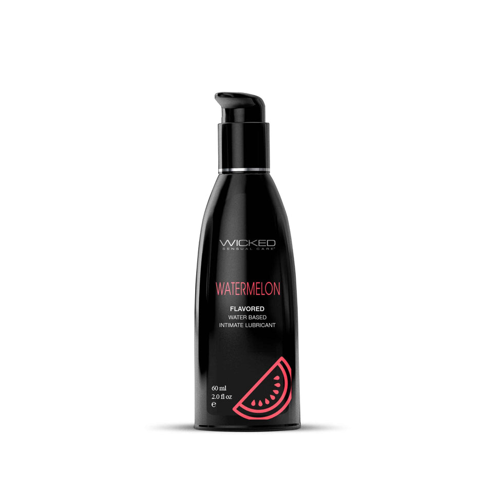 Aqua Watermelon Water Flavored Water- Based Lubricant - 2  Fl Oz-60ml