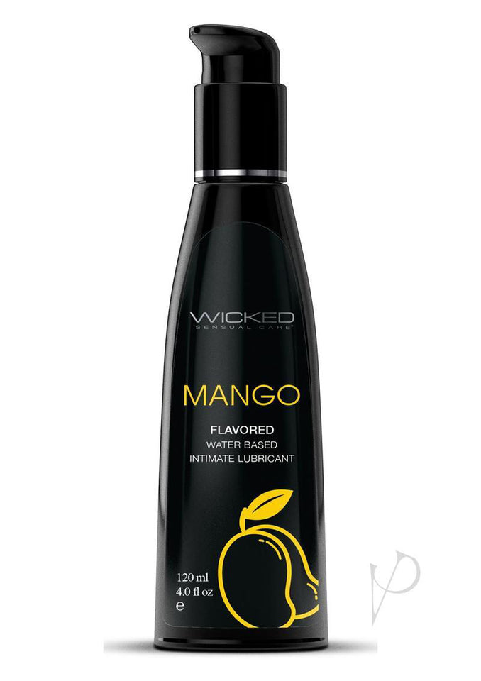 Aqua Mango Water Flavored Water- Based Lubricant - 4 Fl Oz-120ml